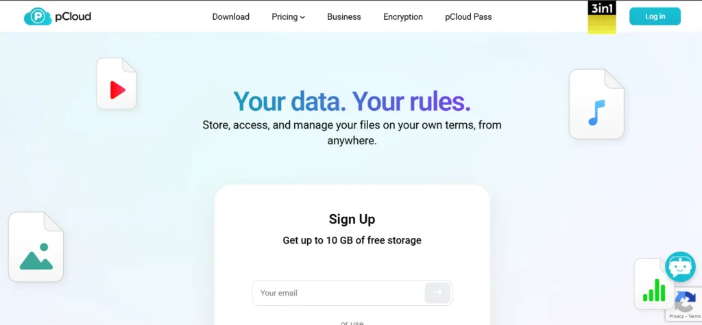 pCloud - Cloud Storage Alternatives