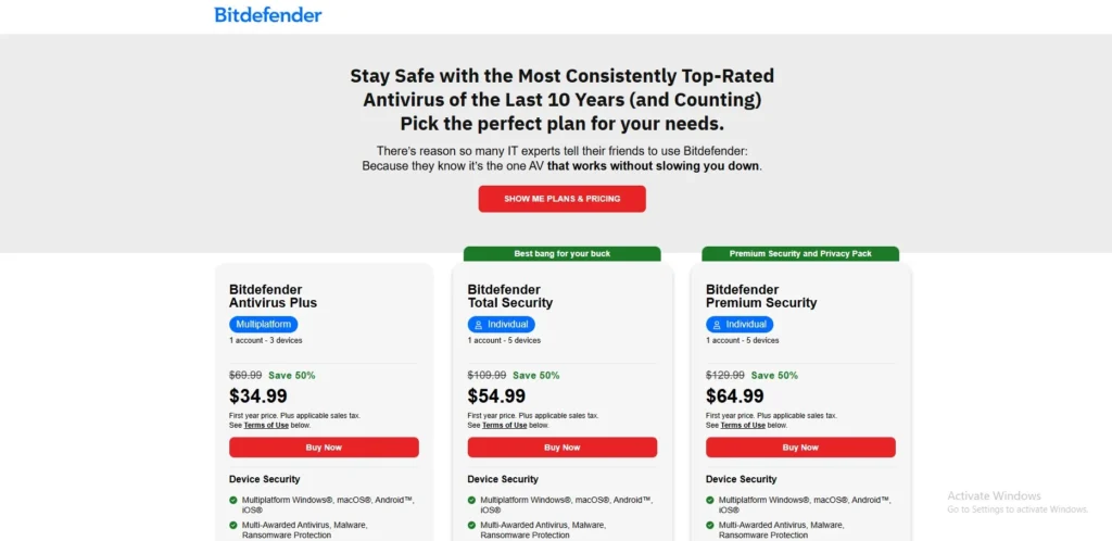 Endpoint Protection Software
-  Bitdefender GravityZone