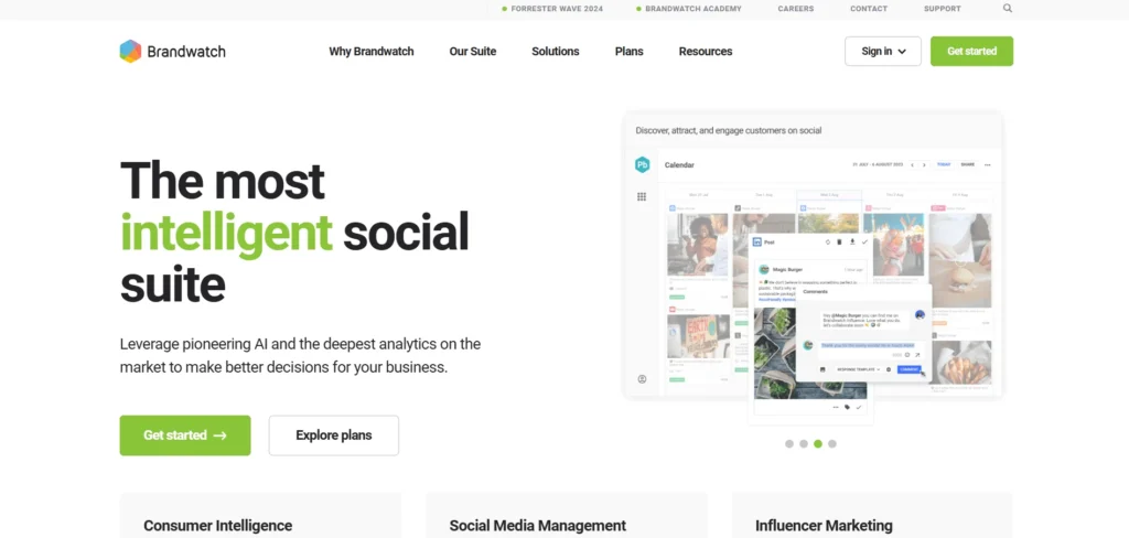 AI tools for market research - Brandwatch