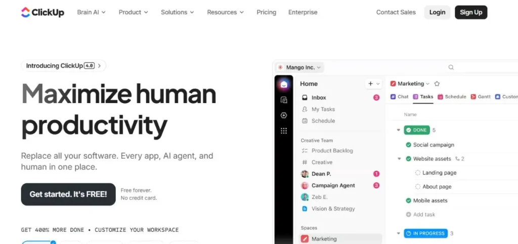 ClickUp AI - SaaS AI Tools to Automate