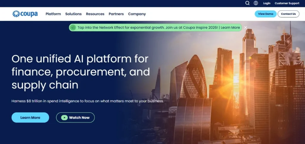 Coupa - Treasury Management Software