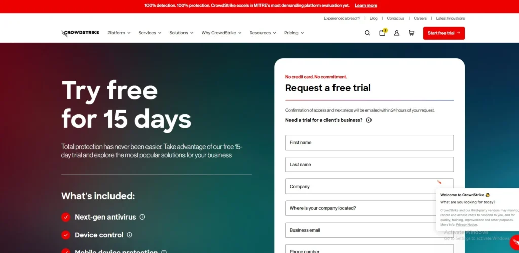 Endpoint Protection Software
- CrowdStrike Falcon