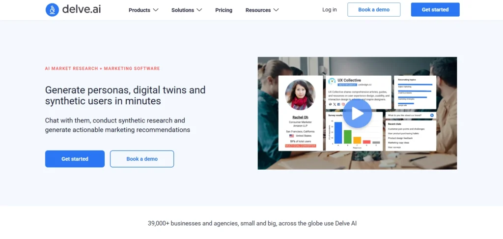 AI tools for market research - Delve AI