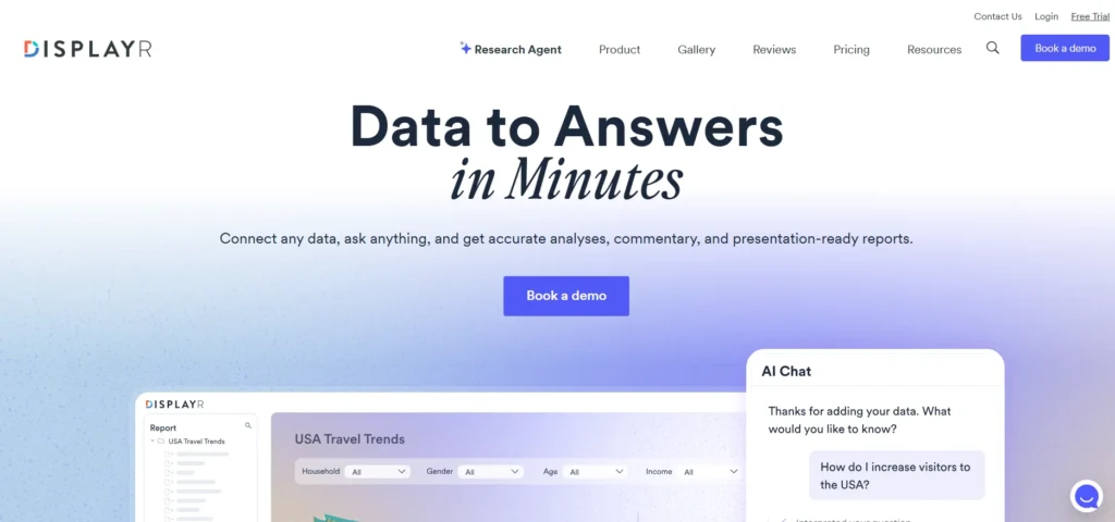 AI tools for market research - Displayr