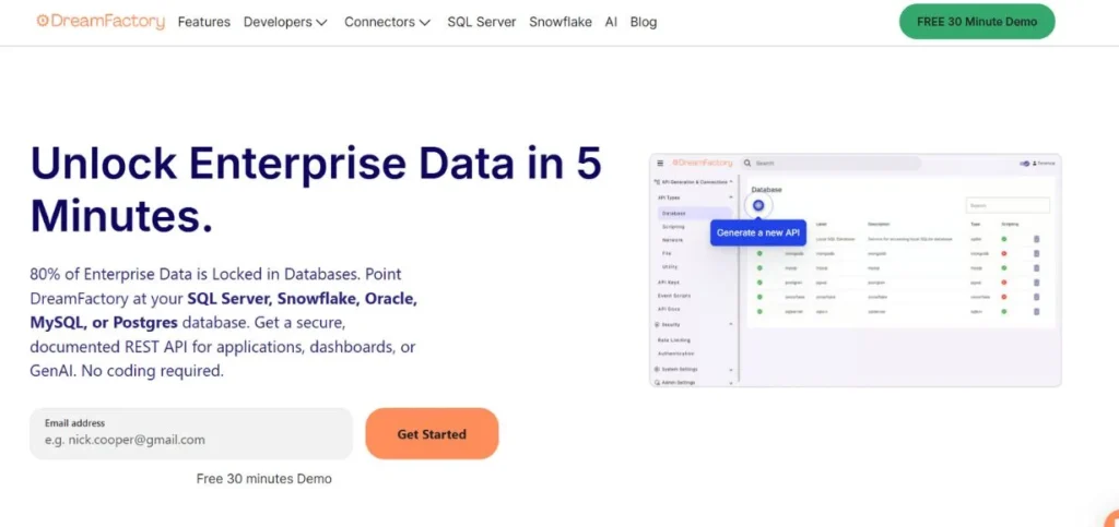 DreamFactory - API Management Software