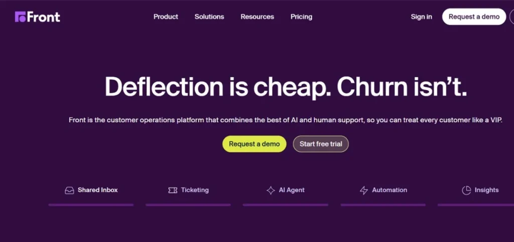 Front - Help Desk Ticketing Software