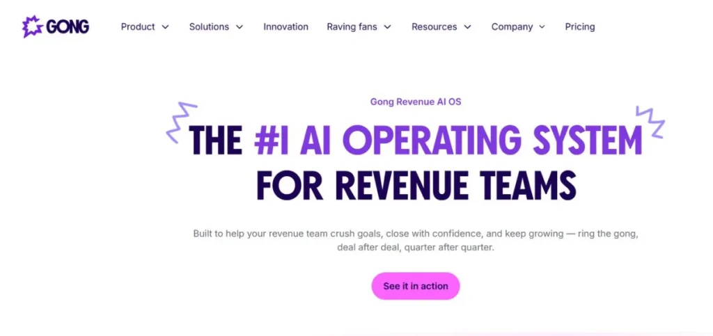 Gong - SaaS AI Tools to Automate