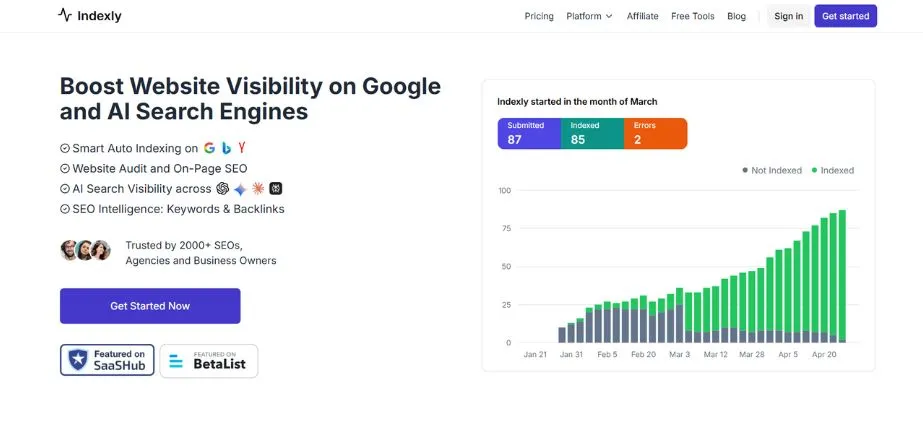 Indexly - AI SEO Tools