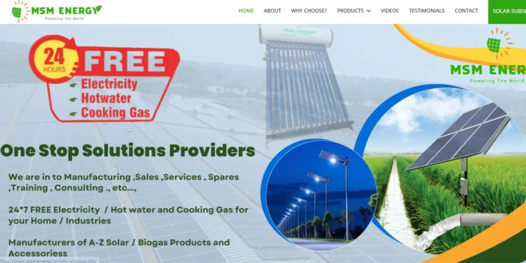 Solar Companies in Coimbatore