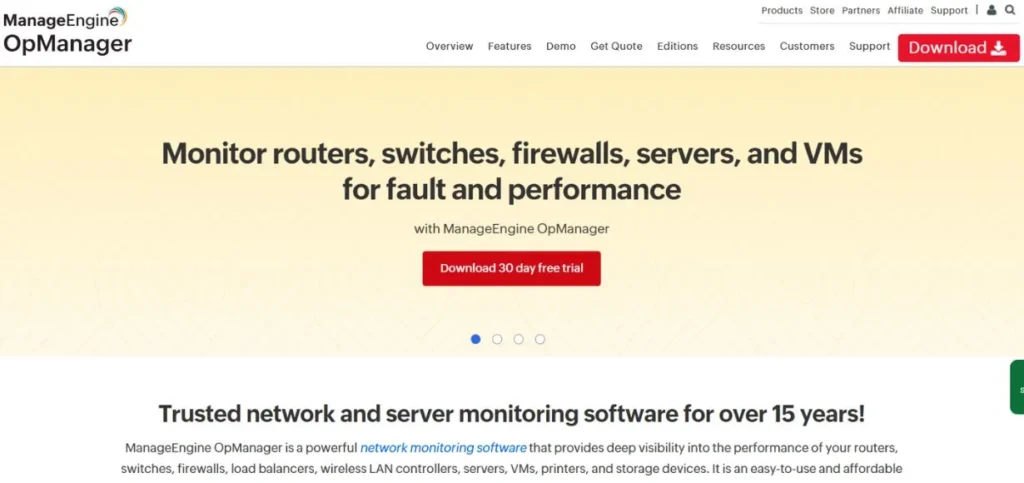 ManageEngine OpManager - Server Monitoring Tools