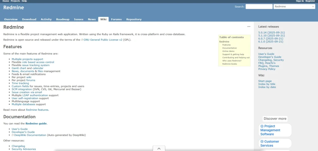 Bug Tracking Software - Redmine