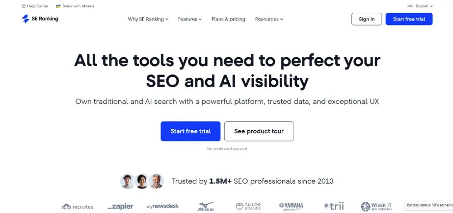 SE Ranking - AI SEO Tools