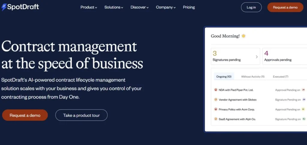 SpotDraft - Contract Management Software