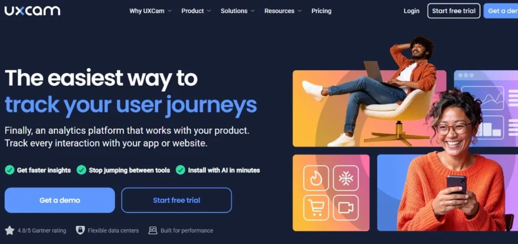 UXCam - Mobile App Analytics Tools