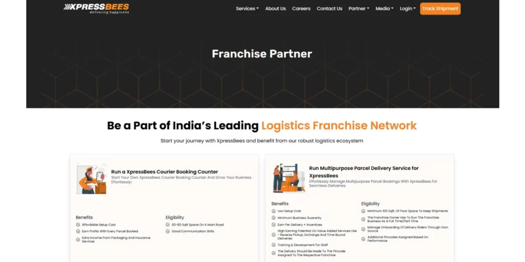 XpressBees Franchise Cost