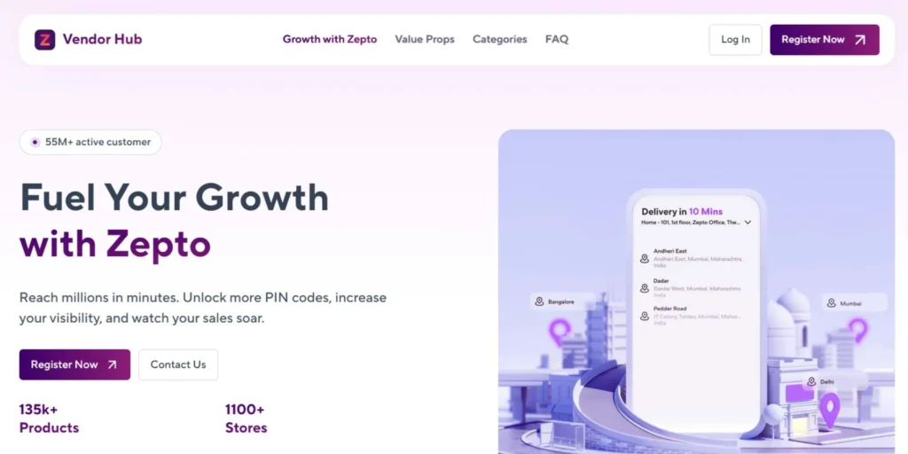 Zepto Seller Registration