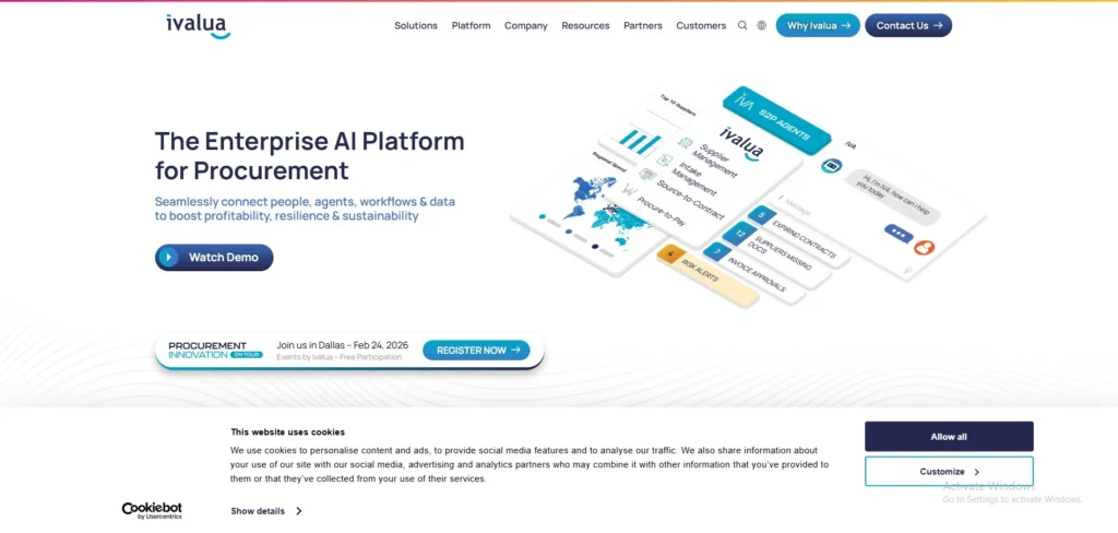 Vendor management system
-  Ivalua