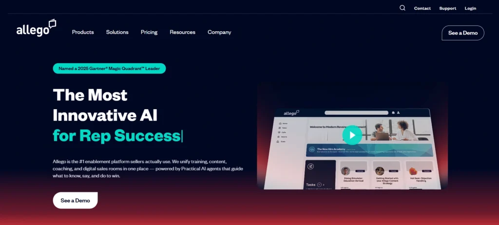 Sales enablement software - Allego