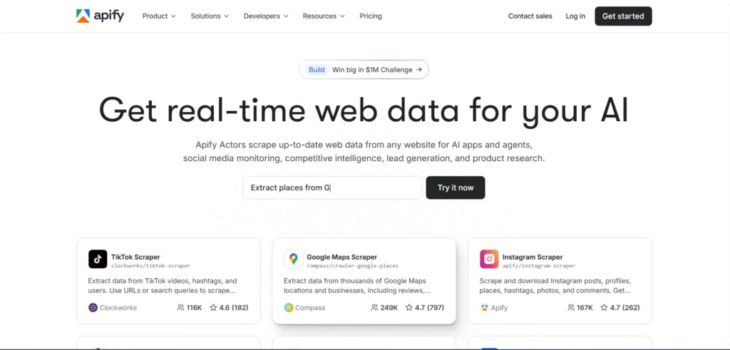 Web Scraping Tool - Apify