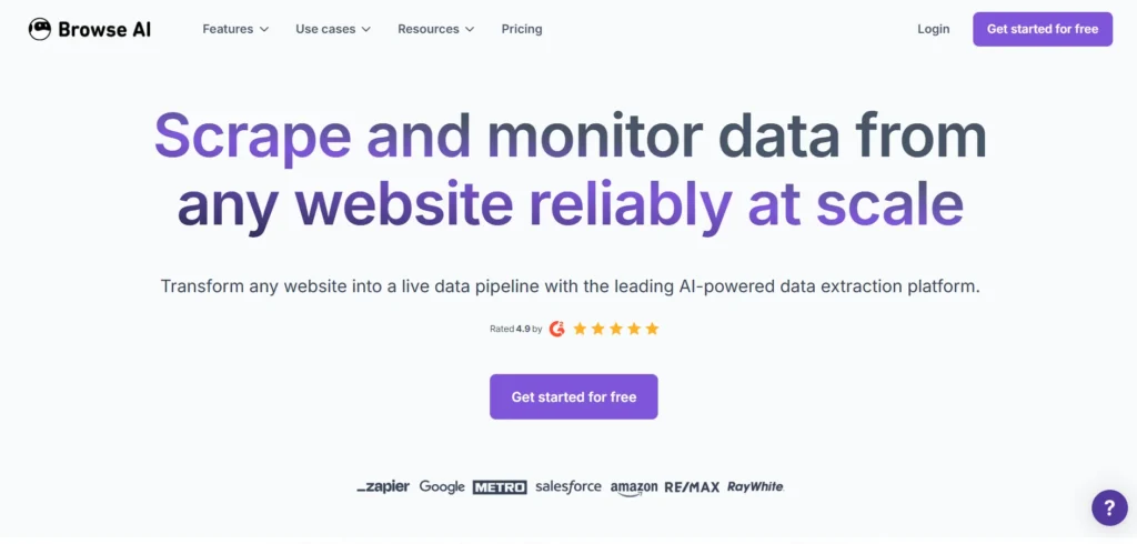 Web Scraping Tool - Browse AI