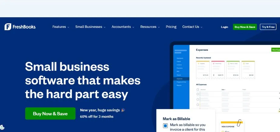FreshBooks - Enterprise Resource Planning Software
