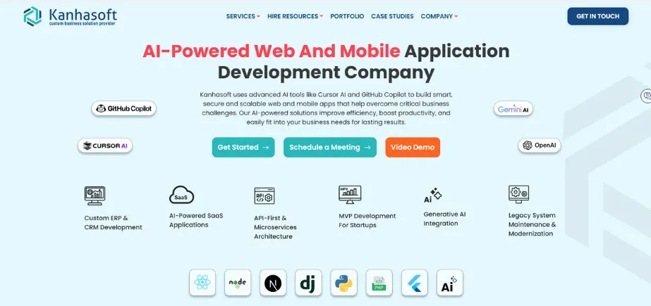 KanhaSoft - Custom AI Software Development Companies in India