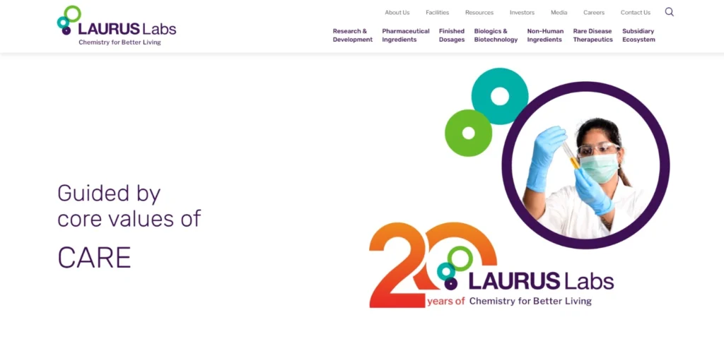 Pharma Companies in Hyderabad
- Laurus Labs