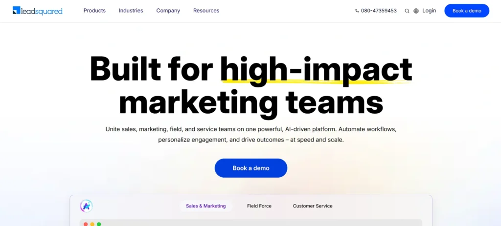 Sales enablement software - LeadSquared Sales Execution CRM