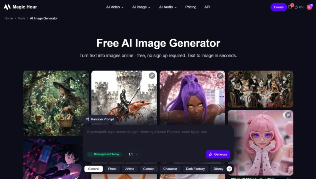 Magic Hour - WordPress AI Image Generators