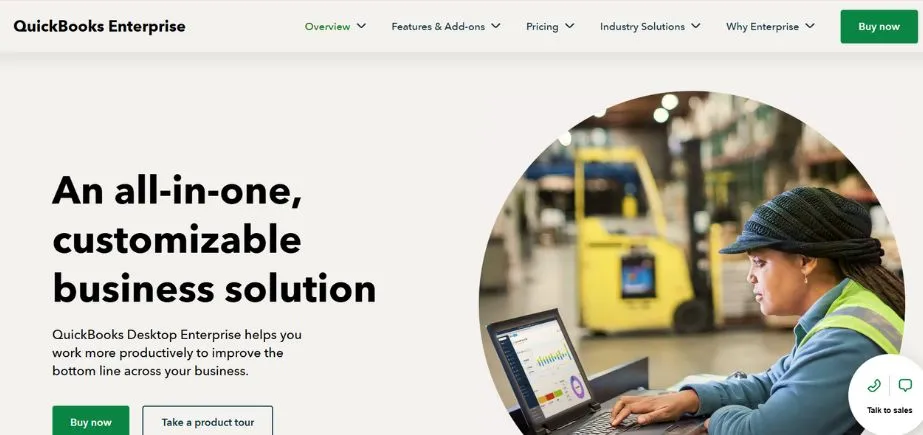 QuickBooks Enterprise - Enterprise Resource Planning Software