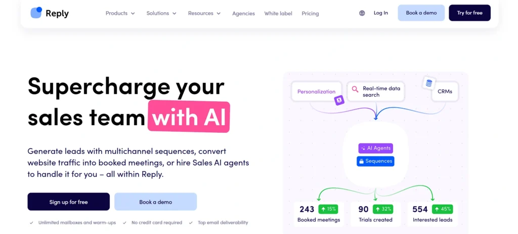 Sales enablement software - Reply.io
