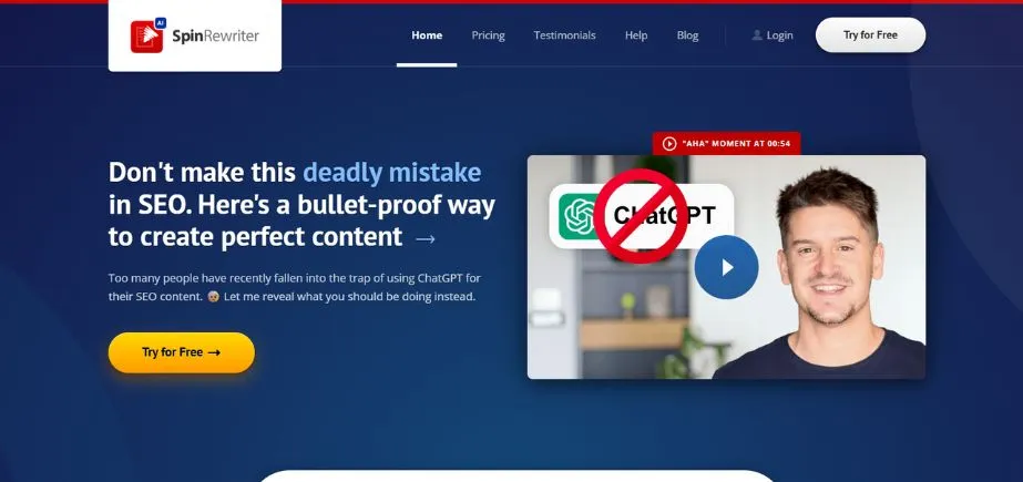 Spin Rewriter - AI Rewriter Tools