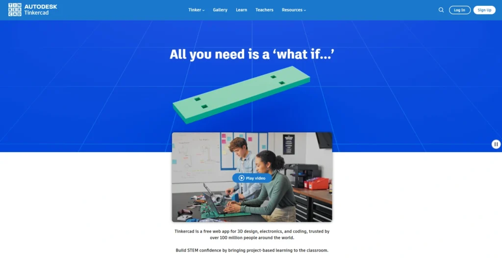 3D Printing Software
- TinkerCAD