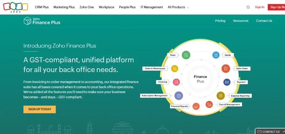 Zoho Finance - Enterprise Resource Planning Software