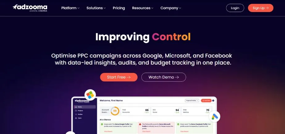 Adzooma - PPC Bid Management Software