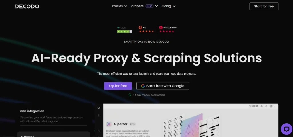Proxies for AI Web Scraping - Decodo