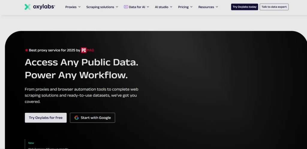 Proxies for AI Web Scraping - Oxylabs