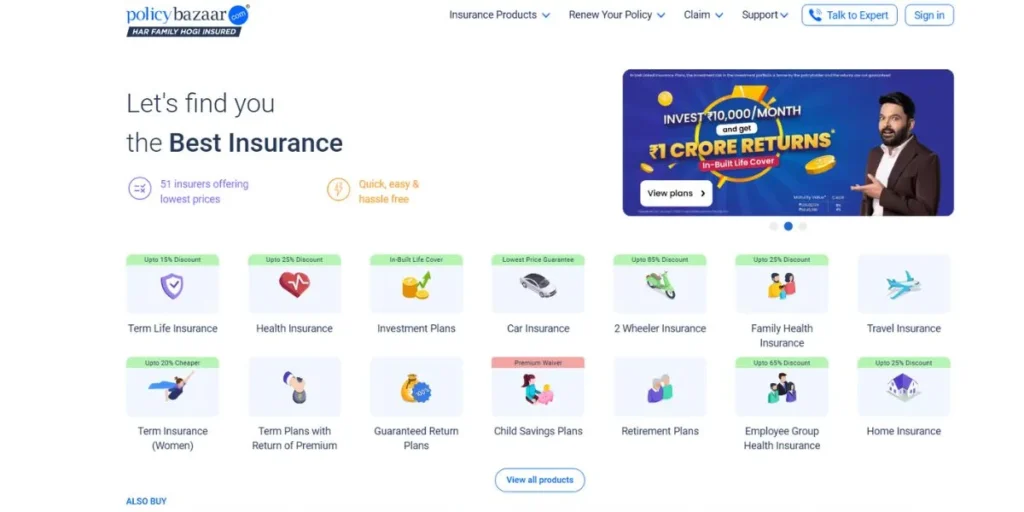 Policybazaar - Startup Companies in Delhi