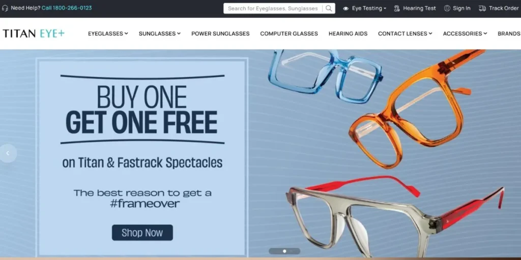 Titan Eyeplus - Competitors of Lenskart