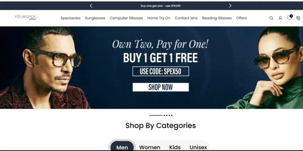 YOURSPEX - Competitors of Lenskart