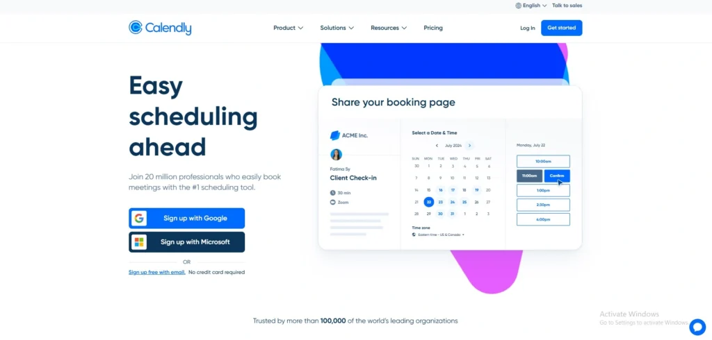 Appointment Scheduling Tools -Calendly
